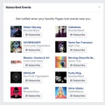 Music Promotion: Facebook Adds Subscribe Button for Nearby Music Events...