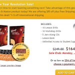 Annual New Year Resolution Sale: $85 Off Learn and Master Guitar Plus Free Shipping!